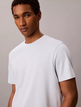 T-shirt med rund hals i Supima-bomull