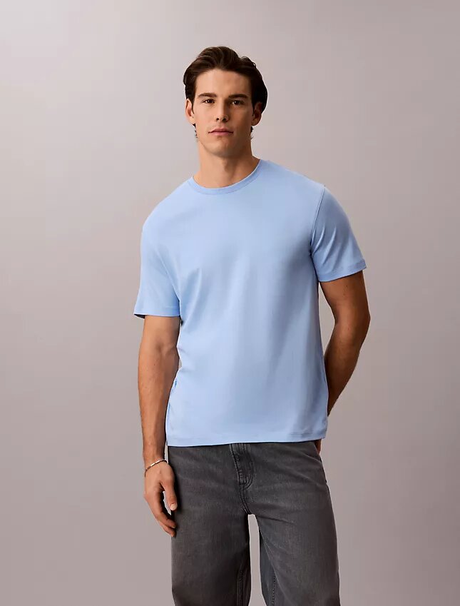 T-shirt med rund hals i Supima-bomull T-shirt med rund hals i Supima-bomull