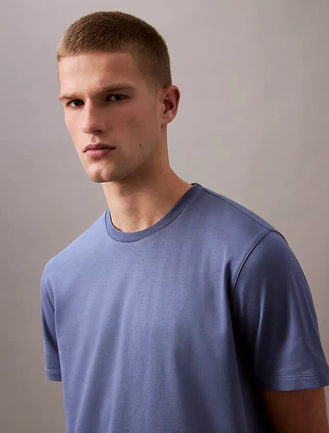T-shirt med rund hals i Supima-bomull T-shirt med rund hals i Supima-bomull