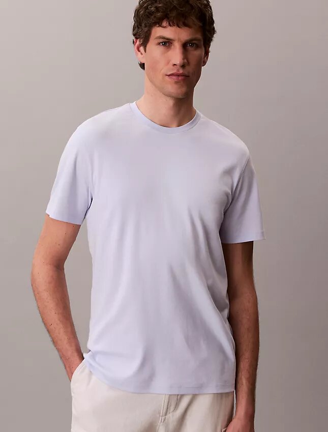 T-shirt med rund hals i Supima-bomull T-shirt med rund hals i Supima-bomull