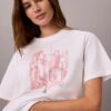 T-shirt med rund hals och stadsmotiv T-shirt med rund hals och stadsmotiv