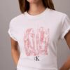 T-shirt med rund hals och stadsmotiv T-shirt med rund hals och stadsmotiv