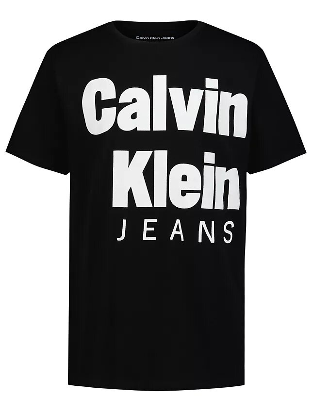 T-shirt med rund hals och tydlig CKJ-logotyp för pojkar T-shirt med rund hals och tydlig CKJ-logotyp för pojkar