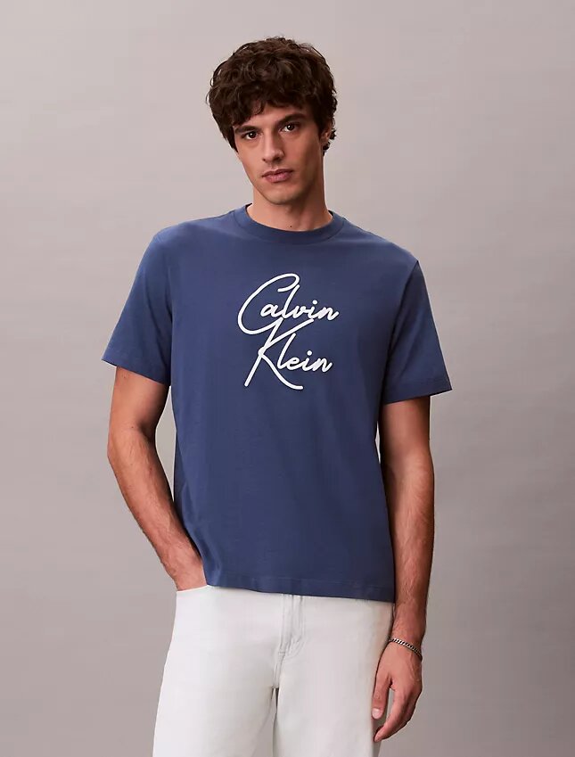 T-shirt med skriptlogotyp T-shirt med skriptlogotyp