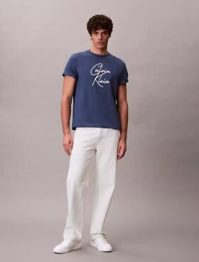 T-shirt med skriptlogotyp