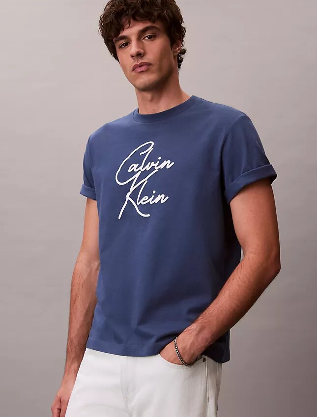 T-shirt med skriptlogotyp T-shirt med skriptlogotyp