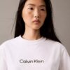 T-shirt med standardlogotyp, boxig passform och rund hals