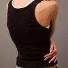 Tanktop i bomullsribb Tanktop i bomullsribb