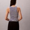 Tanktop i bomullsribb Tanktop i bomullsribb