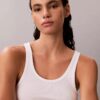 Tanktop i bomullsribb