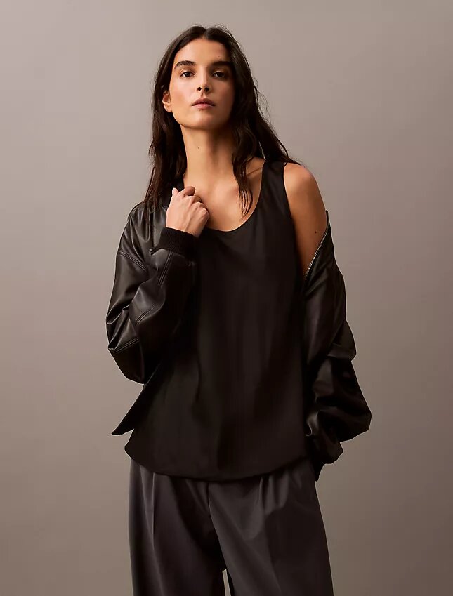 Tanktop i viskosatinsatin Tanktop i viskosatinsatin