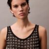 Tanktop med jacquardstruktur Tanktop med jacquardstruktur