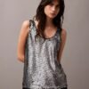 Tanktop med paljetter Tanktop med paljetter