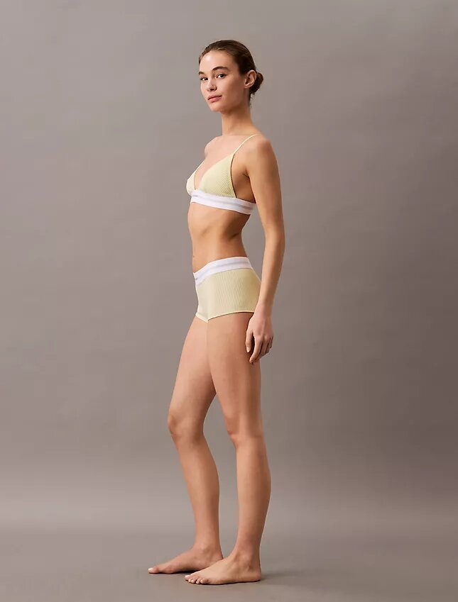 Triangel-Bralette i bomullsmodal med stretchribb, unlined Triangel-Bralette i bomullsmodal med stretchribb, unlined