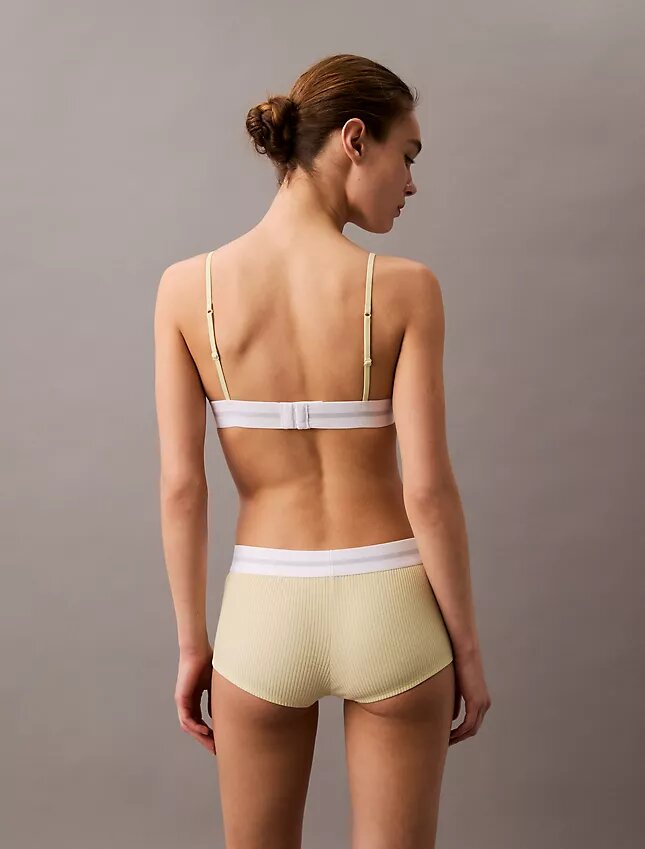 Triangel-Bralette i bomullsmodal med stretchribb, unlined Triangel-Bralette i bomullsmodal med stretchribb, unlined