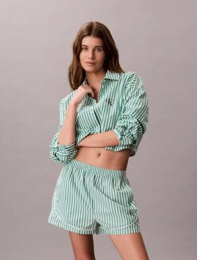 Träningsshorts i bomullspoplin