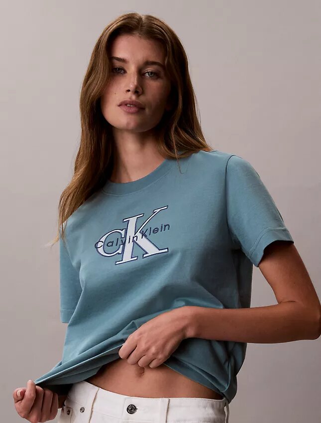Tvåfärgad Monologo Classic T-shirt Tvåfärgad Monologo Classic T-shirt