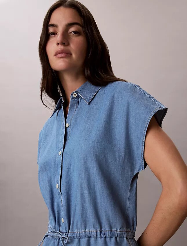 Tvättad chambray-overall Tvättad chambray-overall