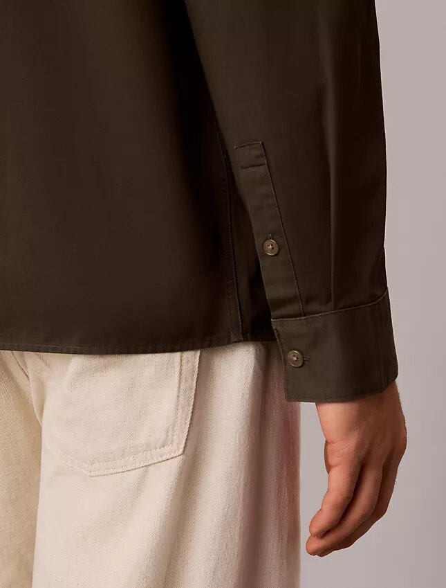 Tvättad twill-övertröja Tvättad twill-övertröja