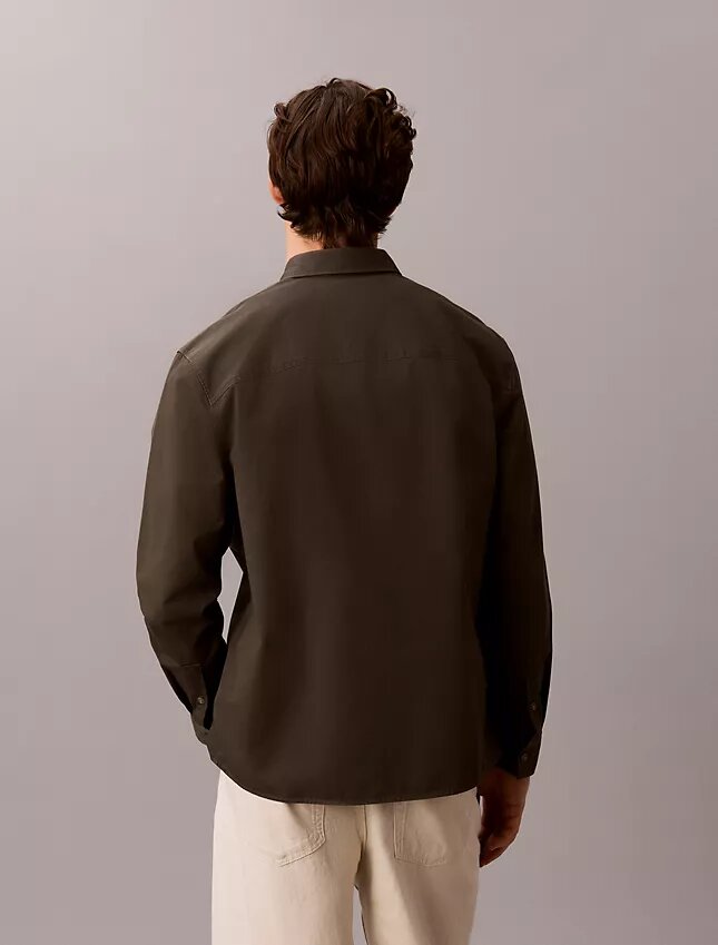 Tvättad twill-övertröja Tvättad twill-övertröja
