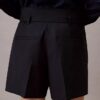 Utility-shorts i ullblandning med fiskbensmönster Utility-shorts i ullblandning med fiskbensmönster