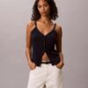 Virkad tank top med knappar Virkad tank top med knappar