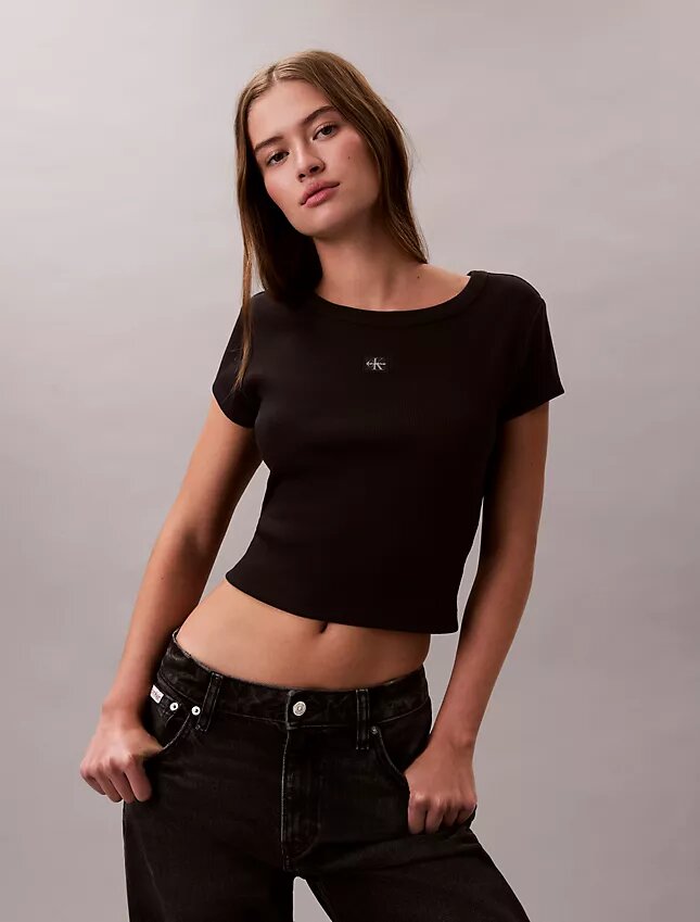 Vävd Monologo Slim T-shirt Vävd Monologo Slim T-shirt
