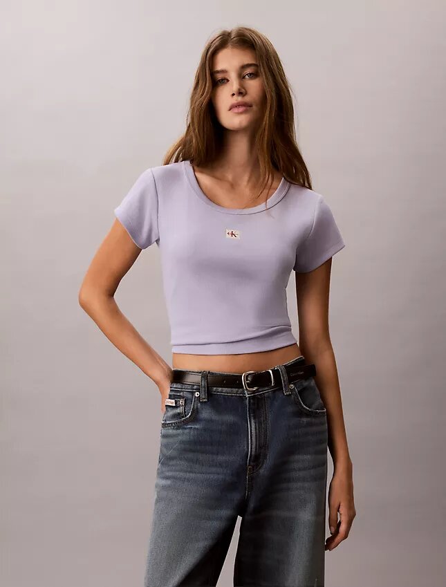 Vävd Monologo Slim T-shirt Vävd Monologo Slim T-shirt