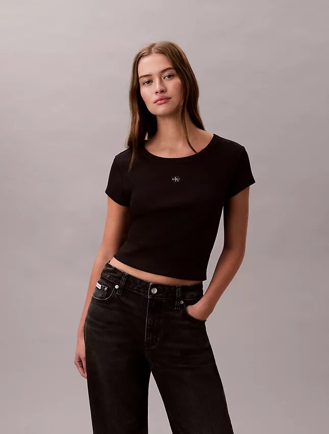 Vävd Monologo Slim T-shirt Vävd Monologo Slim T-shirt